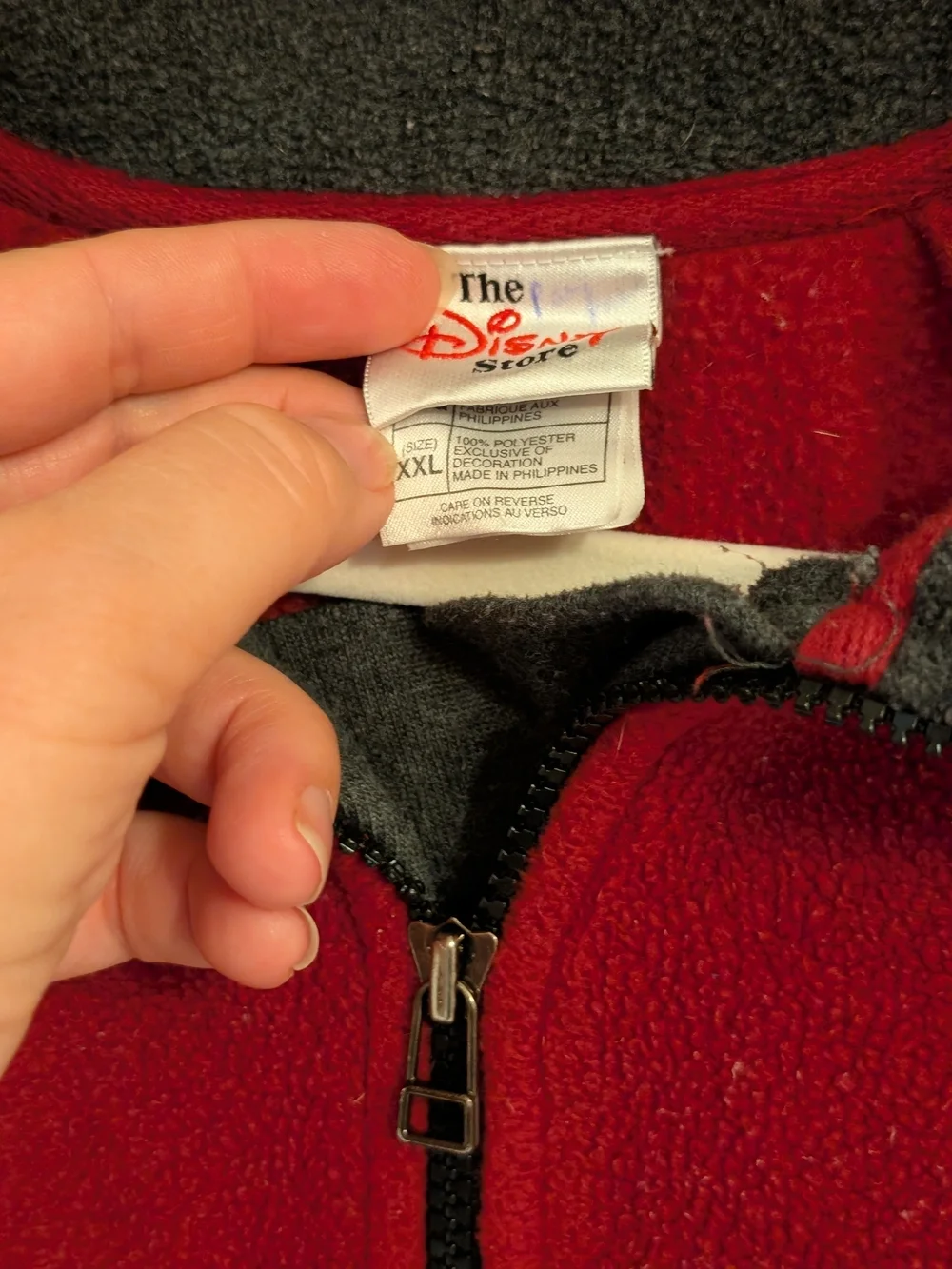 Vintage 90s Tigger Red Quarter-Zip Fleece Pullover